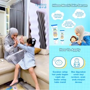 Hiboo Mochi Glow Baby Serum with Japanese White Tomato 2 in 1 Face Cream Bayi & Body Lotion Bayi 100 ml & 50ML - Skincare Bayi Newborn