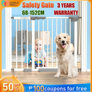Safety Gate Fence Barrier Guard for Dog Pet Baby Child Stairs Sturdy Adjustable Fence Baby Door Dog Gate Barrier Indoor