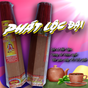 Nhang thơm hương lài Phát lộc bó đại 630 cây 38cm