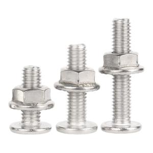 GUWANJI | Stainless Steel Flat Head Thin Cross Screw and Flange Nut Kit M2.5-M8