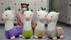 (TẶNG GẤU BÔNG COCA) ĐỒ CHƠI GẤU BÔNG LẠC ĐÀ ALPACA ĐẸP DỄ THƯƠNG 35CM