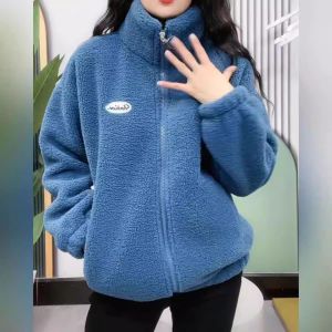 Warm Fleece Lined Thickened Jacket Outwear 1pc