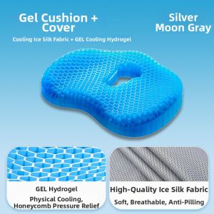 MIVOFIVO | Honeycomb Silicone Cooling Seat Cushion