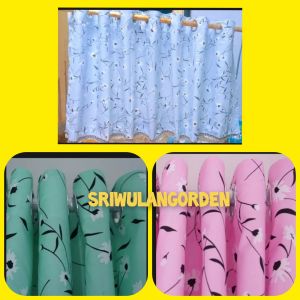 gorden poni gorden atas pintu minimalis bahan katun gorden pintu gorden minimalis tirai gorden poni pisah poni rumbay