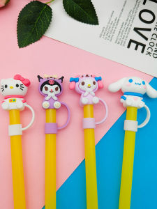 ฝาปลอกนิรภัยแก้วน้ำ Stanley DIY ป้องกันฝุ่น ดีไซน์การ์ตูน Sanrio ขนาด 10 มม. ฝาปลอกนิรภัยแก้วน้ำสำหรับเครื่องดื่ม