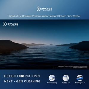 Ecovacs DEEBOT X8 PRO OMNI Robot Vacuum Cleaner Sapu Vacum Pel Penyedot Debu Lantai Vakum 75℃ Hot Water Mop Washing
