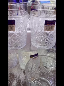 Bộ 6 ly rượu whisky thủy tinh cao cấp KB033-2 Deli 340ml – Sang trọng đẳng cấp cho mọi không gian