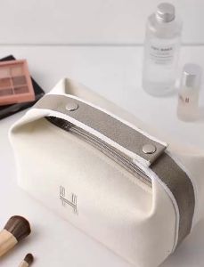 Túi Đựng Mỹ Phẩm Canvas Cao Cấp Có Quai Xách – Chống Nước Đựng Đồ Trang Điểm Du Lịch Tiện Lợi