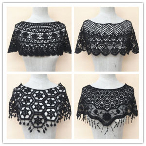 Summer 2023 Black Korean Style Lace Short Knitted Shawl Womens Sun Protection Outerwear Versatile Shoulder Cover Top