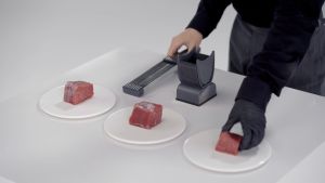 Meat Slicer for Fresh Meat Stainless Steel Meat Cutting Machine Manual Meat Cutter Jerky Slicer for Beef Pork Thickness Adjustable 2 or 4 mm