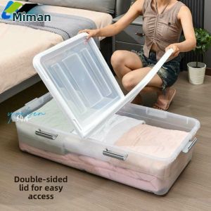 MOMIAN | Underbed Drawer Storage Box Plastic Sliding Flat