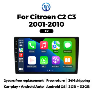 MEKEDE Car Intelligent System Multimedia Players For Citroen C2 C3 2001-2010 Wireless Carplay GPS Navigation BT Autoradio Stereo