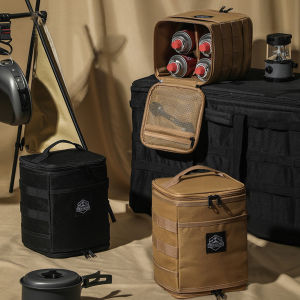 Túi Đựng Bộ Đồ Ăn Ngoài Trời Hộp Đựng Bình Xăng Bằng Vải Oxford 600D Túi Đựng Dụng Cụ Có Thể Gập Lại Treo Để Đi Bộ Đường Dài Ba Lô