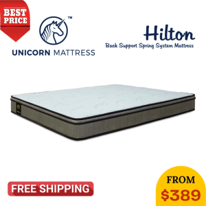 Unicorn Hilton Back Support Spring Mattress ( FREE DELIVERY & INSTTALATION)