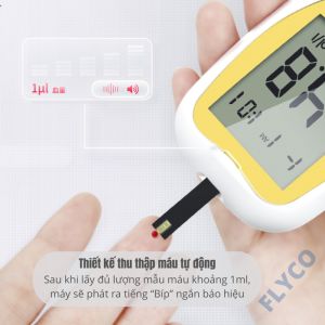 2025 [Voucher 20%] FLYCO Máy đo đường huyết điện tử Y Tế Contec - Tặng kèm 25 Que Thử và Kim - Bảo hành 5 năm - Hàng Chính Hãng Đạt Chứng chỉ sản phẩm chất lượng ISO-9001 Tốt tương đương Omron Nhật Bản Thử Tiểu đường tại nhà tét