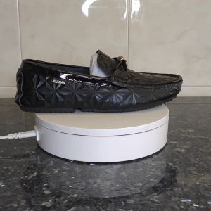 Prikol British Klasik Sepatu Casual Slip On Pria Slop Full Black Mocasin Santai Tanpa Tali Cowok Murah Keren Pantofel 049
