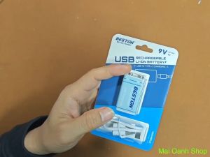 Pin Sạc 9v Beston Cao Cấp Dung Lượng Cao 1000mAh Sạc Trực Tiếp Bằng Cáp USB Type-C