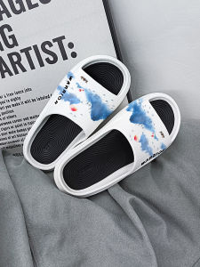 Warrior Ink Painting Slippers Summer Outdoor Thick Sole Change For Home Chinese Style Non-Slip Deodorant Couple Slippers Men and Women