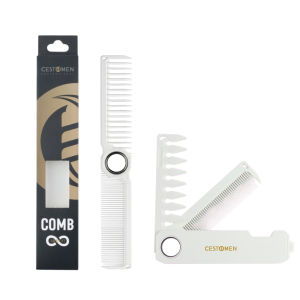 other | 2Pcs 360°Barber Dual Spining Comb Wide and Fine Tooth Cutting Comb & Folding Pocket Comb Set 2-in-1 Grooming Kit for Men