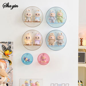 Wall Mounted Blind Box Storage Box Round Figure Display Case Dust Proof Figurines Cabinet Shelf Clear Showcase Organizer Box