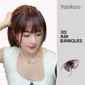 3D French-Style Fringe Wig With Realistic Hair Covering The Forehead And Air-Like Fringe Wig For Short Hair