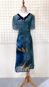 Đầm Trung Niên Sang Trọng Đi Làm Đi Tiệc Trang Nhã Thanh Lịch Quý Phái Sang Chảnh Cao Cấp Quý Bà TM2152