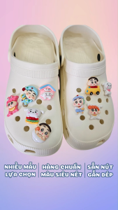 Charm gắn dép mẫu đa dạng A64 sticker gắn dép sục mẫu phụ kiện trang trí charm dép