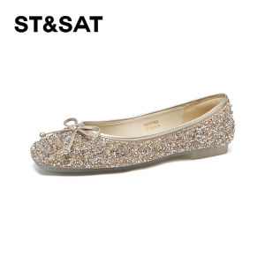 Saturday Ballet Flats Comfortable Low Cut Flat Heel Womens Shoes Fashionable Casual Slip-On Fabric Upgraded Spring Summer