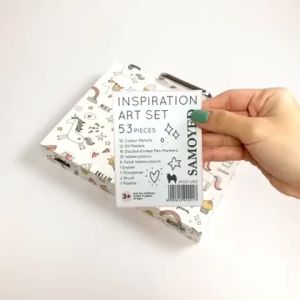 SAMOYED INSS-U53 Peralatan Gambar Warna Lukis / Krayon / Spidol / Pensil Warna / Cat Air Padat / Cake / Blocks / Solid Kotak / Koper Aesthetic / Inspiration Art Set