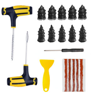 Bộ Dụng Cụ Sửa Chữa Lốp Xe Máy PWS Bộ Dụng Cụ Sửa Chữa Lốp Không Săm Bộ Dụng Cụ Đục Lỗ Bằng Kim Loại Nhựa Cao Su Chống Nước Cho Xe Đạp