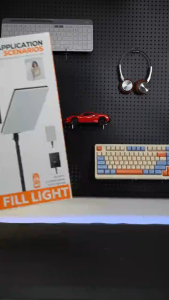 PLOKAMA 19 นิ้วไฟสตูดิโอ LED Light 2800-6800K พร้อมรีโหมด ไฟถ่ายภาพ   สำหรับไลฟ์สด ถ่ายคอนเทนต์ จัดสตูดิโอ พร้อมรีโมท