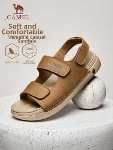 CAMEL | Leather Mens Sandals Summer Breathing