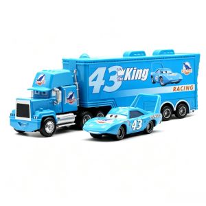 Tomica | Hot Sale Pixar Cars Lightning McQueen Blue Storm 1:55 Die Casting Dinoco Model Car Toy Childrens Toys Birthday NEWYEAR Gifts