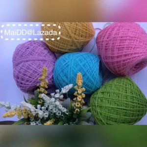 ไหมพรม3พาย ( หนัก 50 กรัม ) 3ply yarn ไหมพรมถักนิ๊ตติ้ง ด้ายถักหมวก ด้ายถักตุ๊กตา ไหมพรมถักของชำร่วย ด้ายถัก ซื้อเลยคุ้ม ถักง่าย ถักลื่น