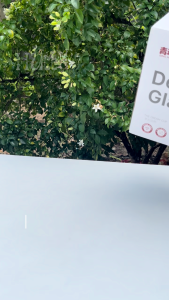 Hộp 6 Ly Trà Sữa Sinh Tố Cao Dạng Loe Thủy Tinh Miệng Rộng Sọc Dọc 333ML Deli Y5840-2A