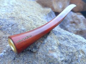 Once pipa kayu stigi tenggelam di air ukuran panjang ±12 cm lubang multi bisa COD