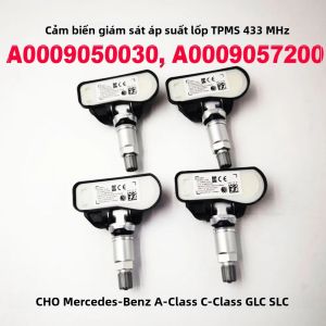 4 Cảm Biến Giám Sát Áp Suất Lốp 433MHz TPMS Dành Cho Mercedes-Benz A B C E Class W176 W246 C253 Nhôm Nhựa OEM Số. 670002790