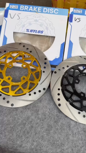 Đĩa thắng Hylos V5 267mm 10 khoen chống trượt lắp đặt nhiều dòng xe