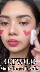 Phấn Phủ O.TWO.O 3 Trong 1 Lì Mịn Kiềm Dầu Thu Nhỏ Lỗ Chân Lông Giữ Lớp Trang Điểm Lâu Trôi Phù Hợp Với Mọi Loại Da