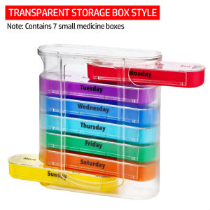 14 compartments of leather bag per week divided into compartments for convenient pill storage packaging and sealing