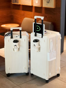 Large Capacity Fashionable Womens Luggage Suitcase Travel Bag PC Material Pull Rod Password Lock 28 Inches Universal Wheels