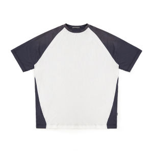 MASONPRINCE Lazy Inertia Cloud Sensation Shoulder Insert Morning Short T Loose Fit Cotton Youthful Popular round Neck Solid Color