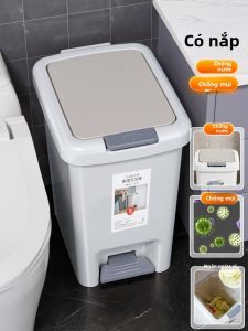 SIVASS | Large Capacity Foot-Pedal Home Trash Can