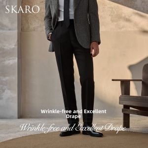 Celebrities Endorsed Thickened Business Waist-high Trousers 330G