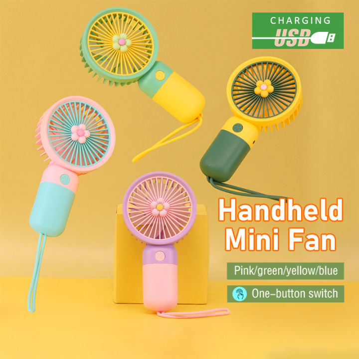 mini usb Fan พัดลมพกพา พัดลมมินิน้อง รุ่นใหม่สีสันสดใส พกพาสะดวก พัดลม
