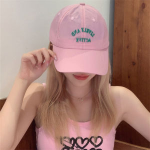 Candy Color Letter Baseball Cap For Women Girl Summer Quick Drying Sun Hat Outdoor Sports Embroidered Thin Duck Tongue Caps