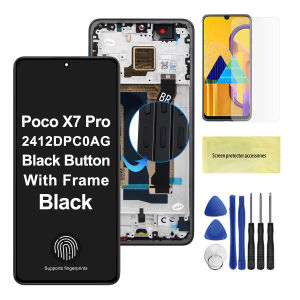 6.67" AMOLED For Xiaomi Poco X7 Pro Lcd Display Touch Screen Digitizer With Frame Assembly Replacement For PocoX7 Pro 2412DPC0A