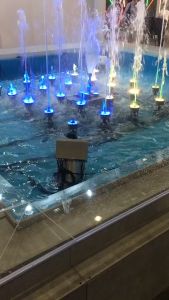 Underwater fountain light RGB circular spotlight RGB garden pool outdoor decorative light IP68 waterproof 9W/12W