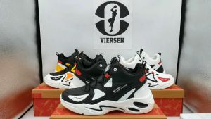 VIERSEN 2024 mens non-slip breathable running sports shoes versatile fashion students heightening basketball sneakers