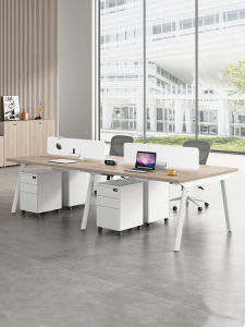 Modern Simplicity Office Desk And Chair Combination Steel Frame Workbench for 4/6 People Office Furniture Staff Desk